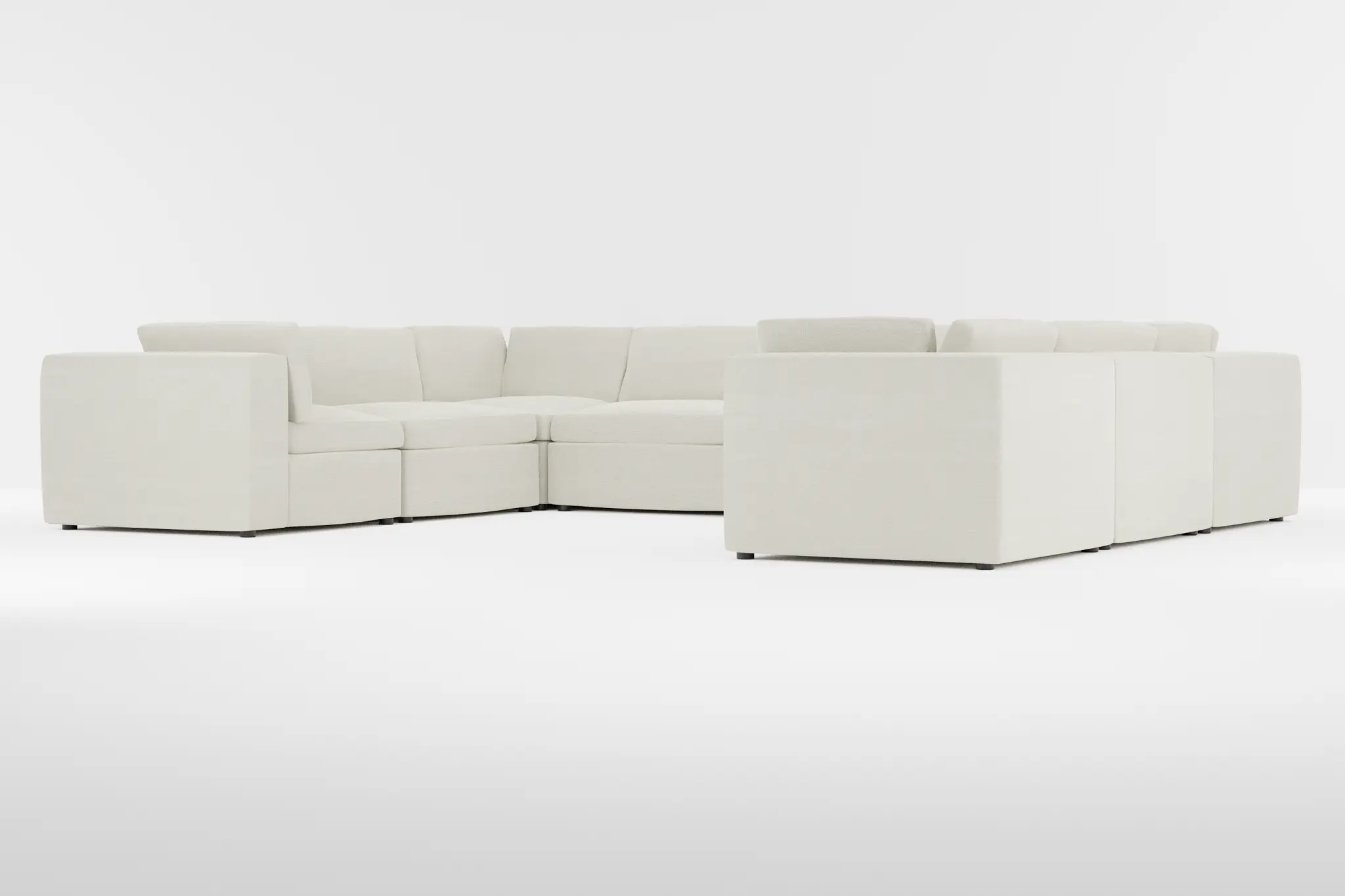 Destin Elite Ivory Fabric 8-piece Modular Sectional Destin Elite Ivory Fabric 8-piece Modular Sectional
