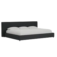 Grayton Elite Black 44" Upholstered Platform Bed