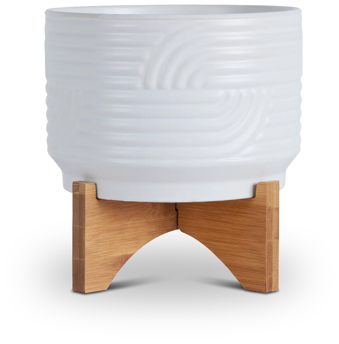 Opal White Planter Opal White Planter