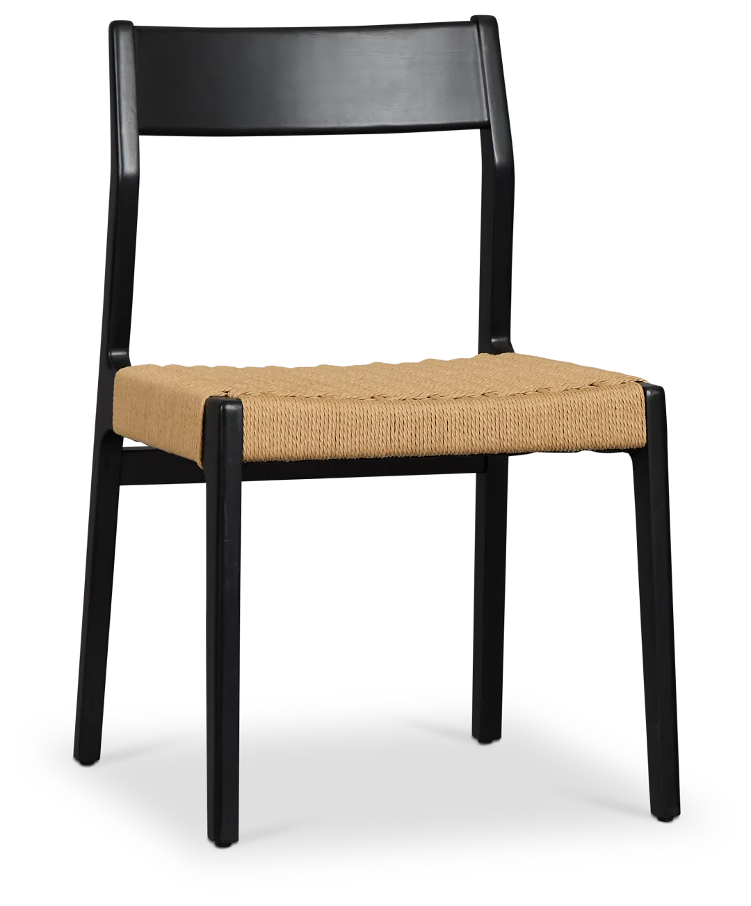 Santorini Black Woven Side Chair