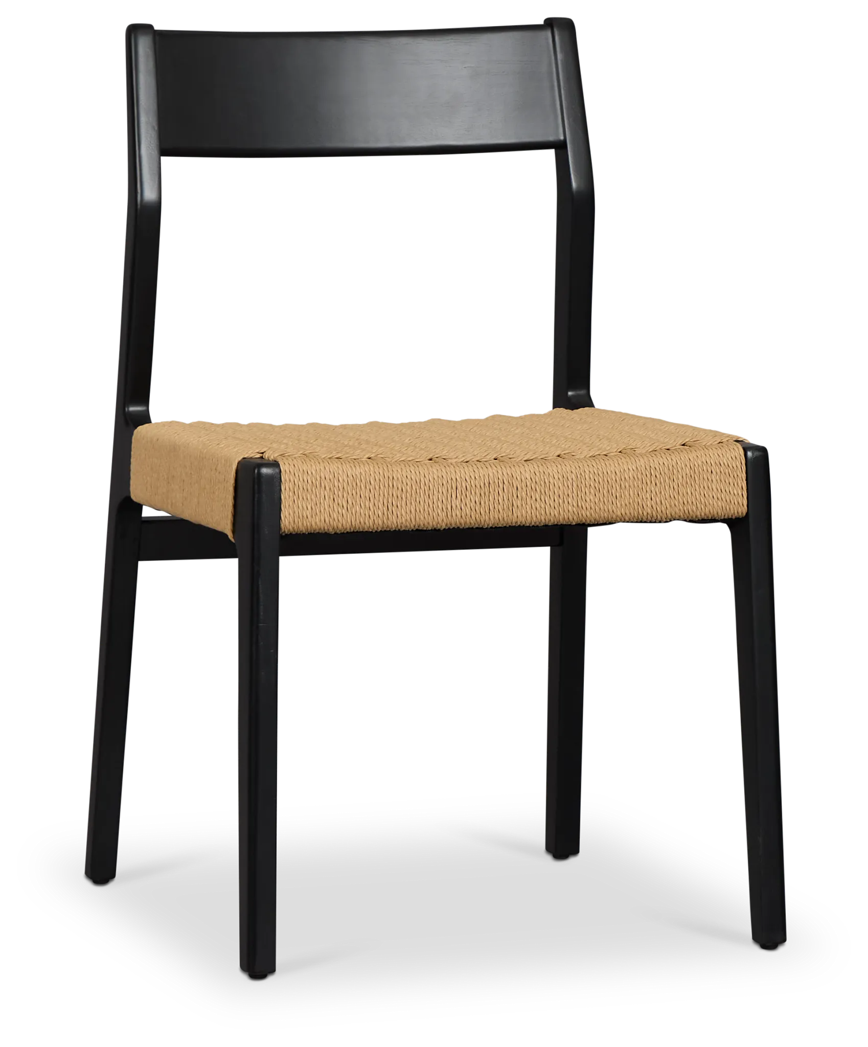 Santorini Black Woven Side Chair