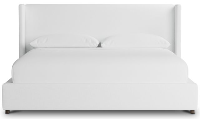 Captiva Suave White 48" Upholstered Shelter Bed