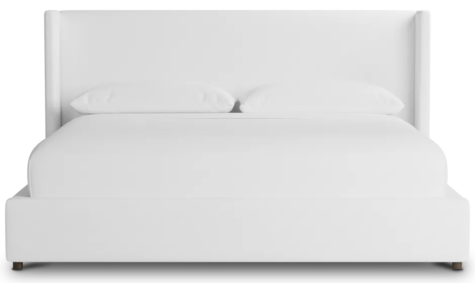 Captiva Suave White 48" Upholstered Shelter Bed