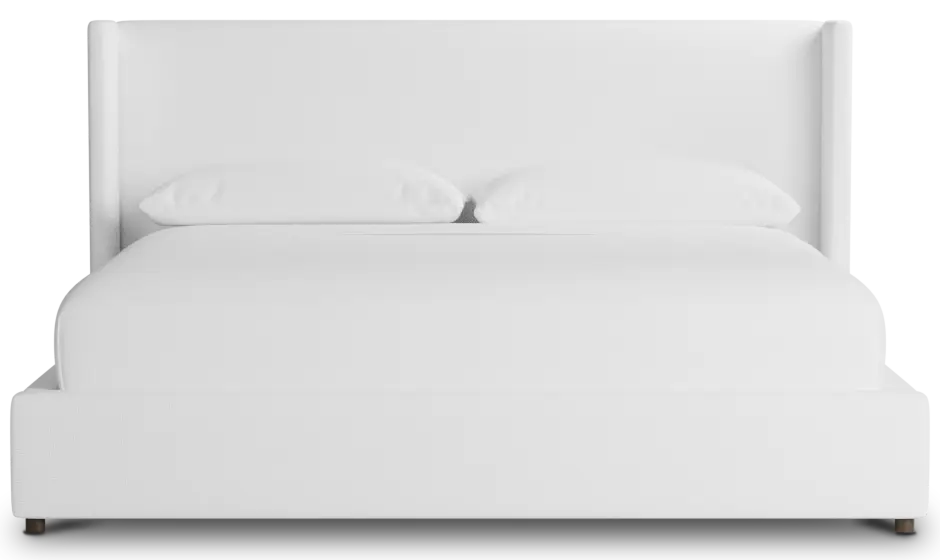 Captiva Suave White 48" Upholstered Shelter Bed Captiva Suave White 48" Upholstered Shelter Bed