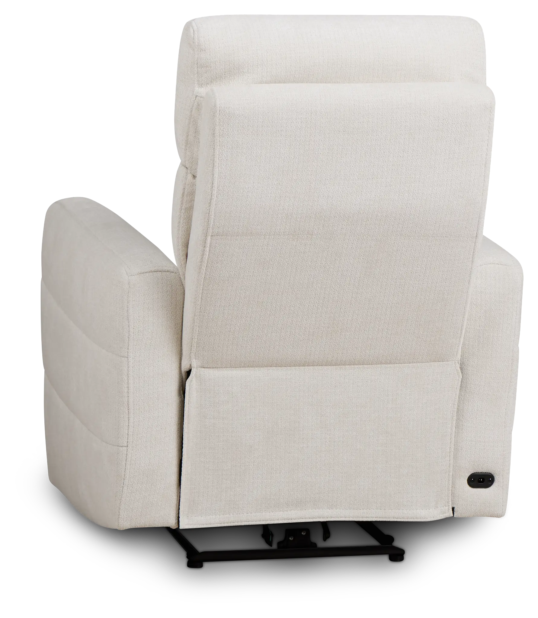 Rae White Fabric Power Recliner Rae White Fabric Power Recliner