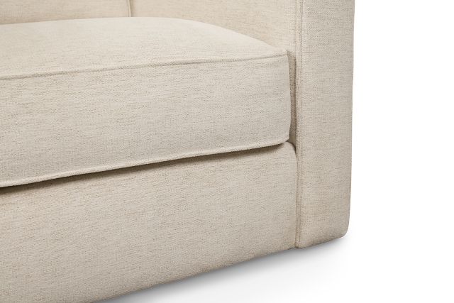Maisie Light Beige Fabric Swivel Chair