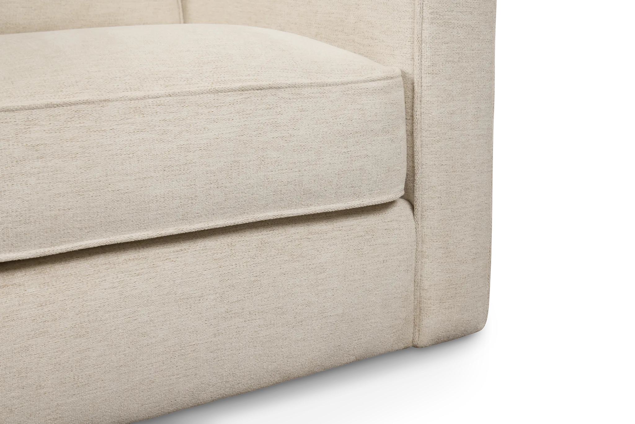 Maisie Light Beige Fabric Swivel Chair