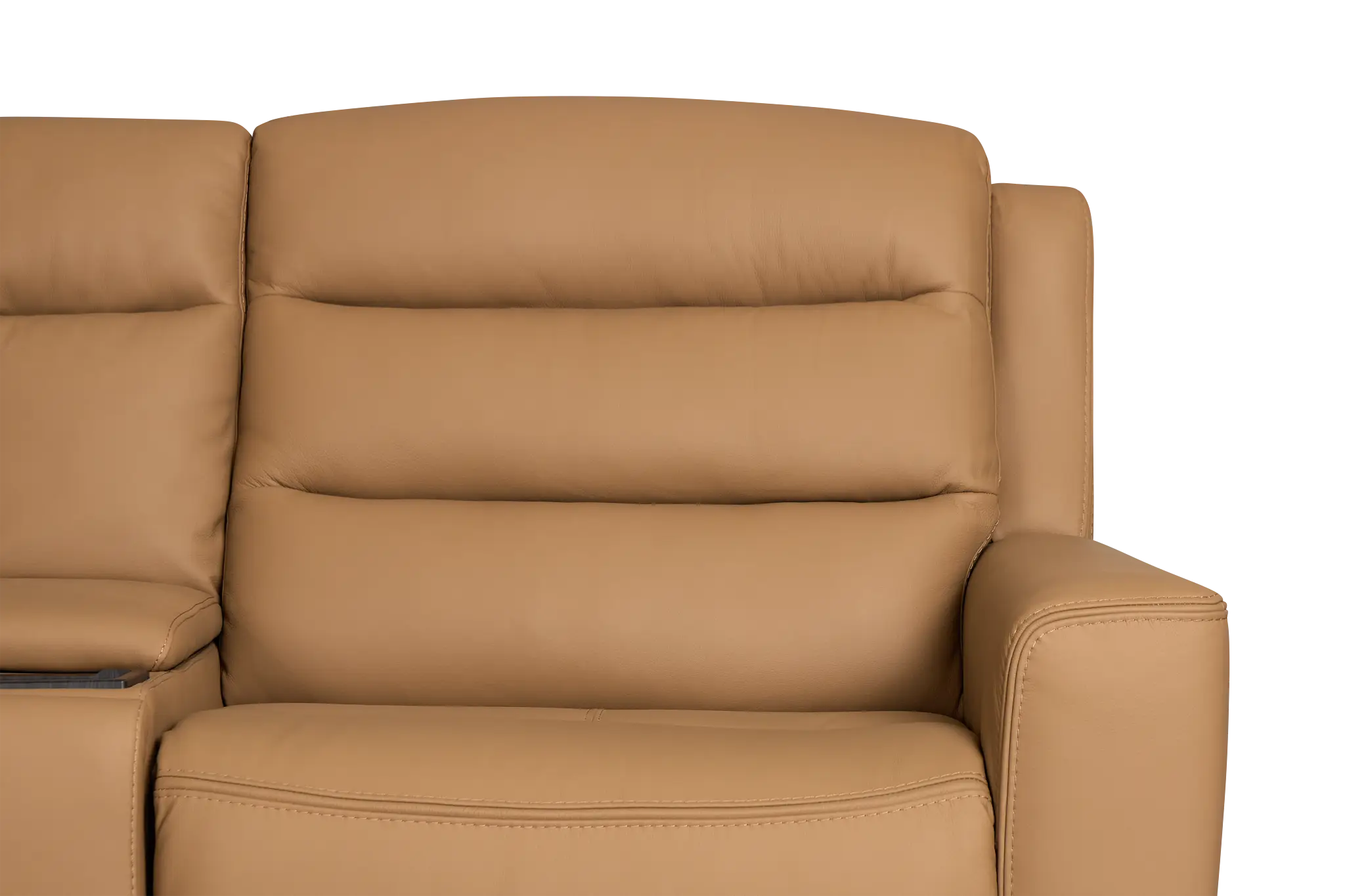 Wilder Brown Leather Large Dual Power Reclining Two-arm Sectional Wilder Brown Leather Large Dual Power Reclining Two-arm Sectional