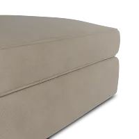Siesta Peyton Beige Fabric Ottoman