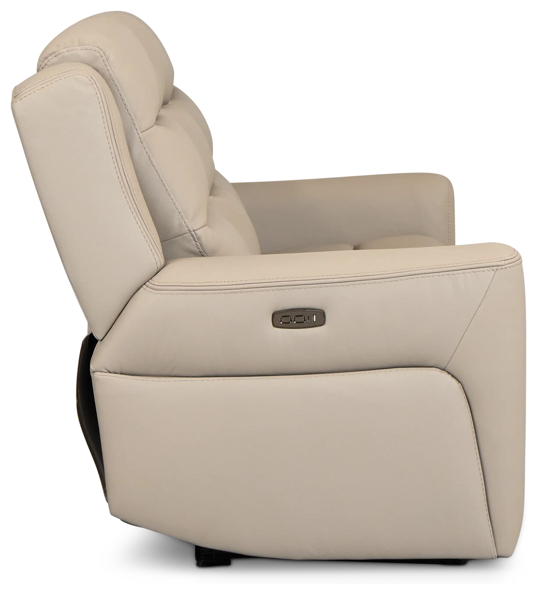 Wilder Taupe Leather Power Reclining Sofa W/ Power Headrest Wilder Taupe Leather Power Reclining Sofa W/ Power Headrest