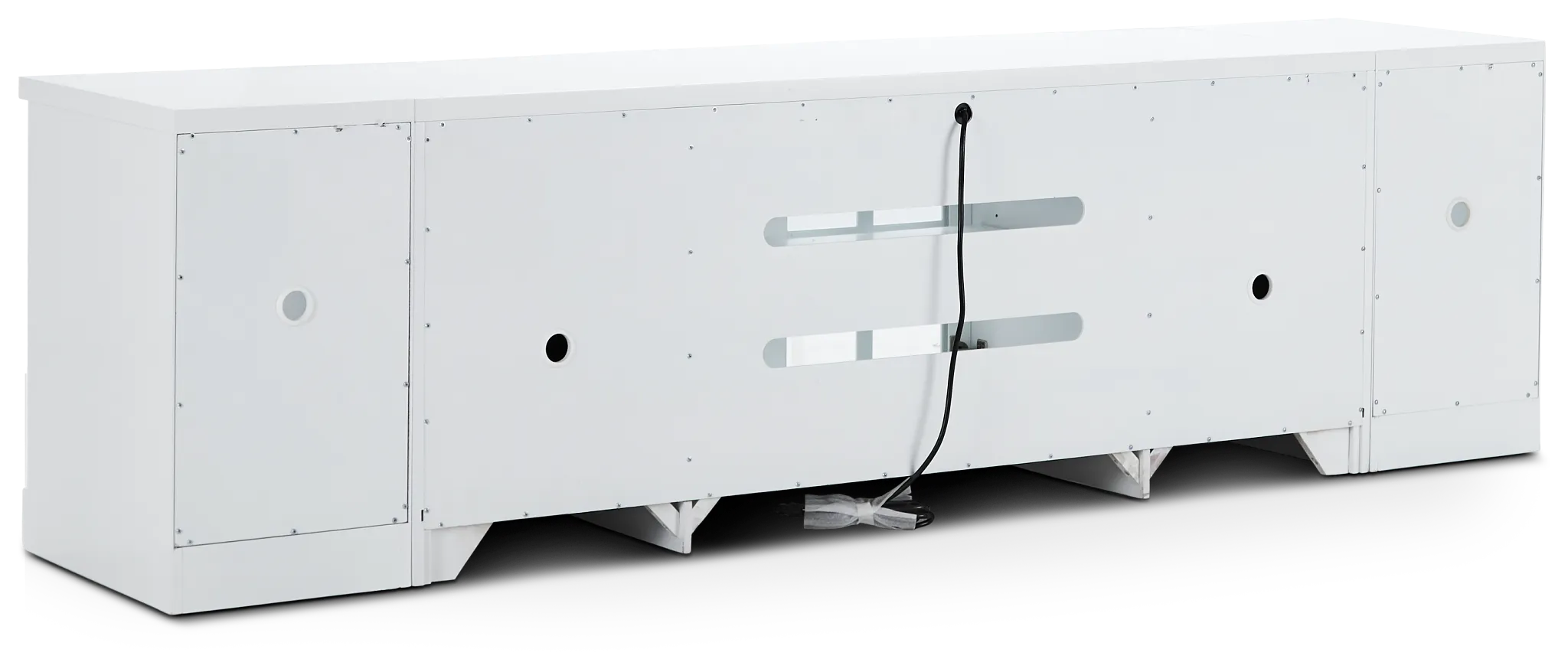 Newport White 108" Tv Stand