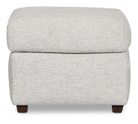 Miller Light Gray Fabric Ottoman