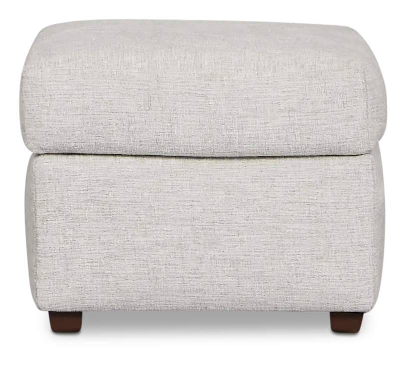 Miller Light Gray Fabric Ottoman Miller Light Gray Fabric Ottoman