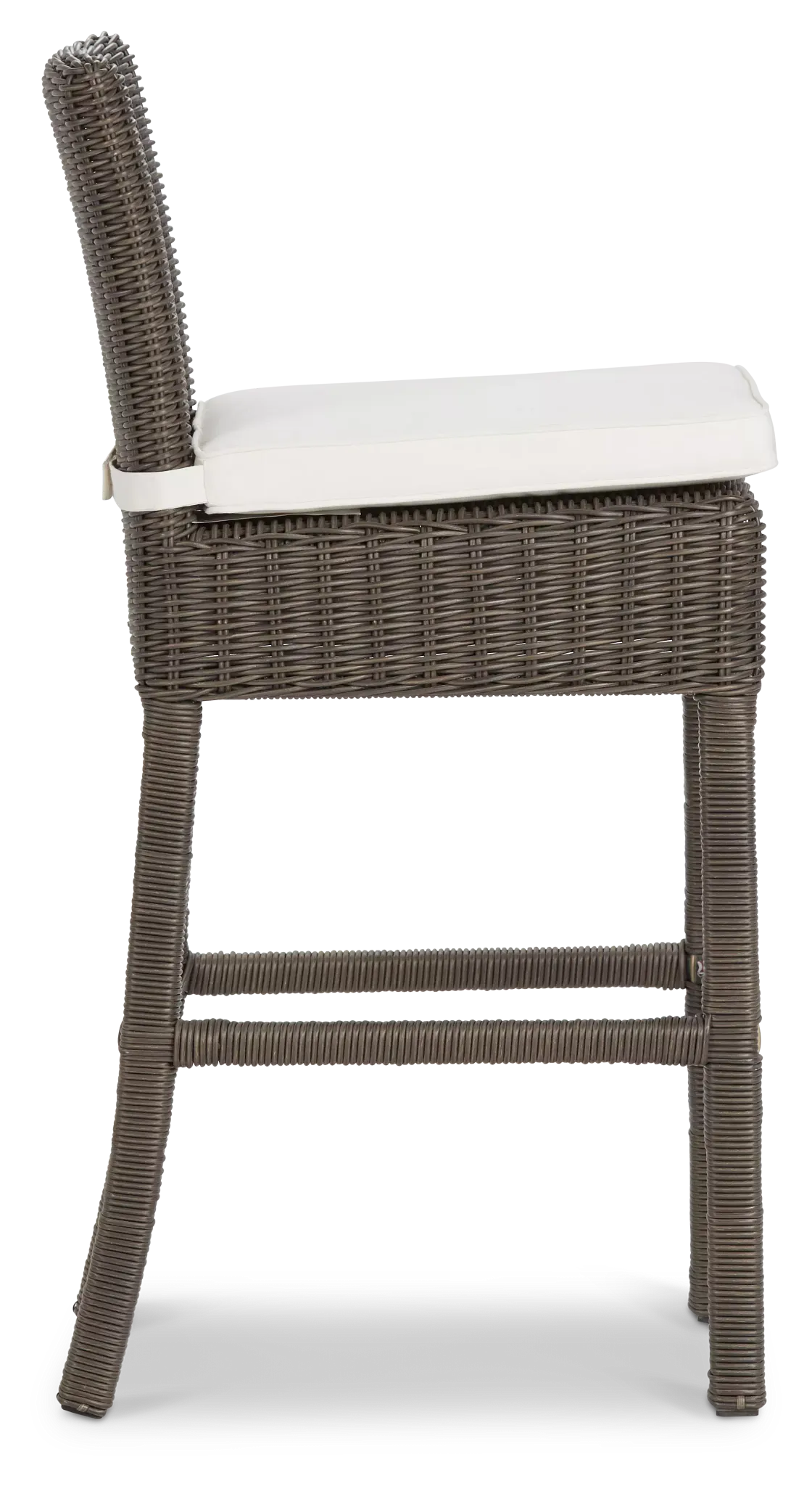 Canyon Gray White Woven 30" Barstool