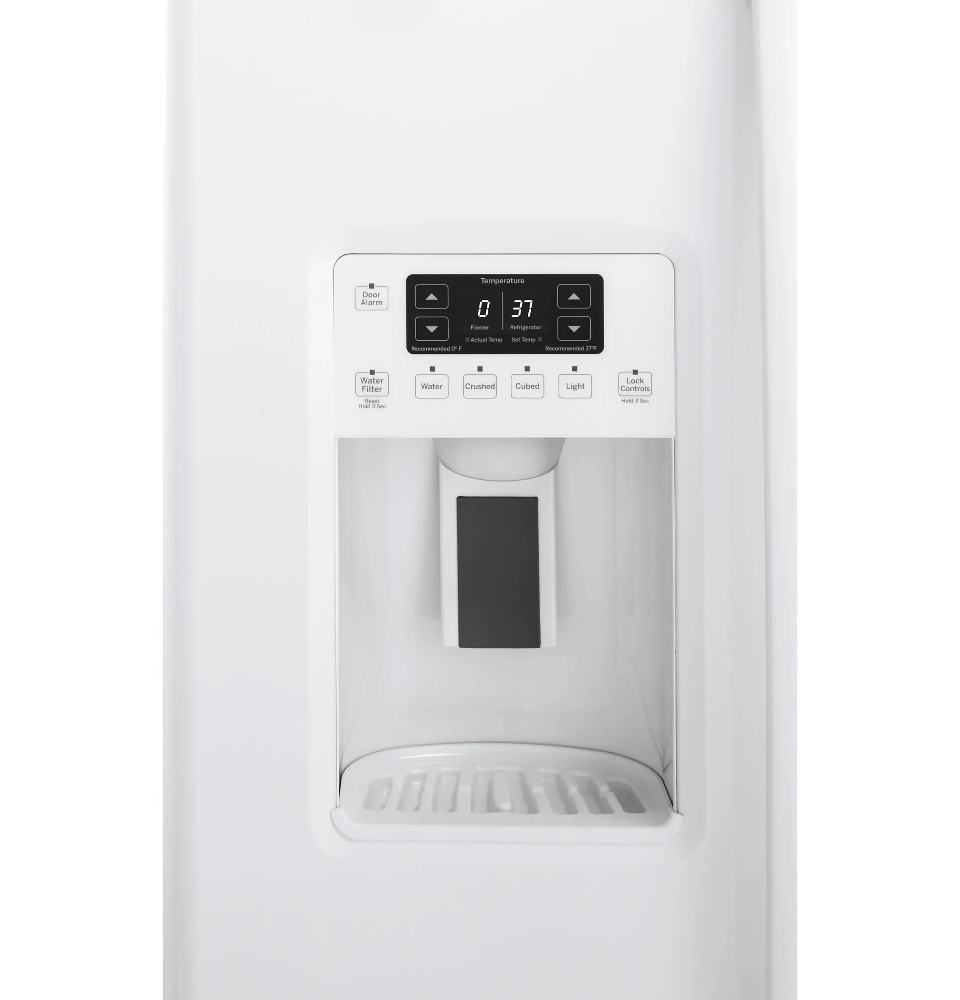 Ge Profile 22 Series White Side By Side Refrigerator