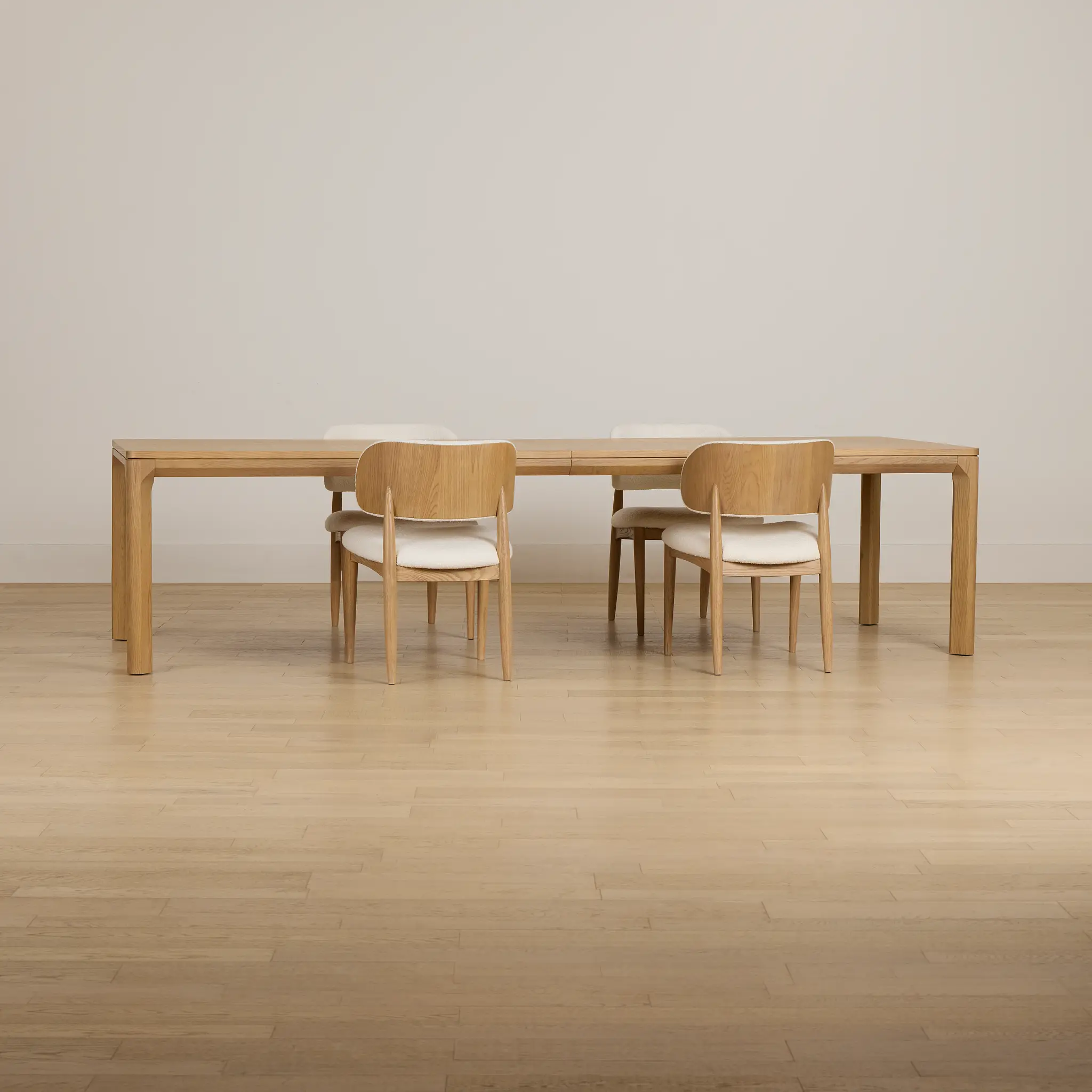 Gables Light Tone Rect Table & 4 Upholstered Chairs Gables Light Tone Rect Table & 4 Upholstered Chairs