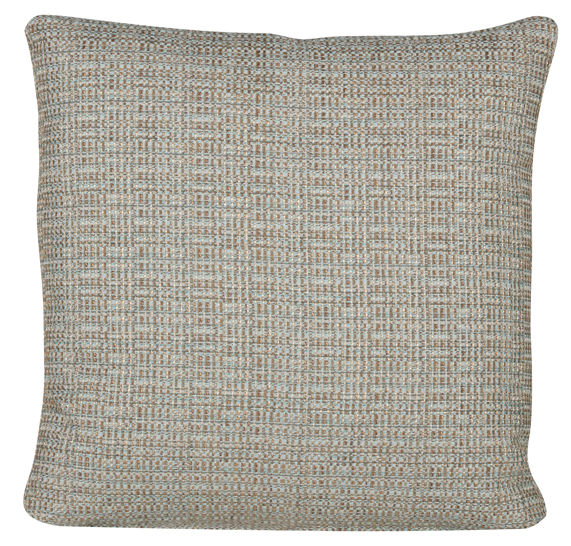Jackie Teal Fabric Square Accent Pillow