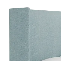 Captiva Elite Light Blue 60" Upholstered Shelter Bed