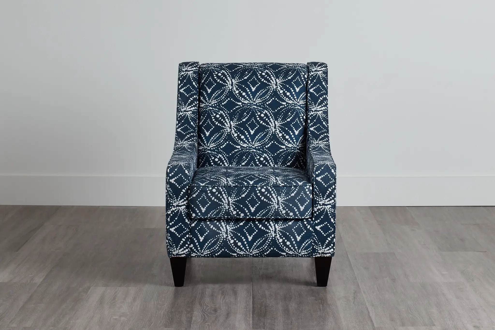 Gerardo Dark Blue Fabric Accent Chair Gerardo Dark Blue Fabric Accent Chair