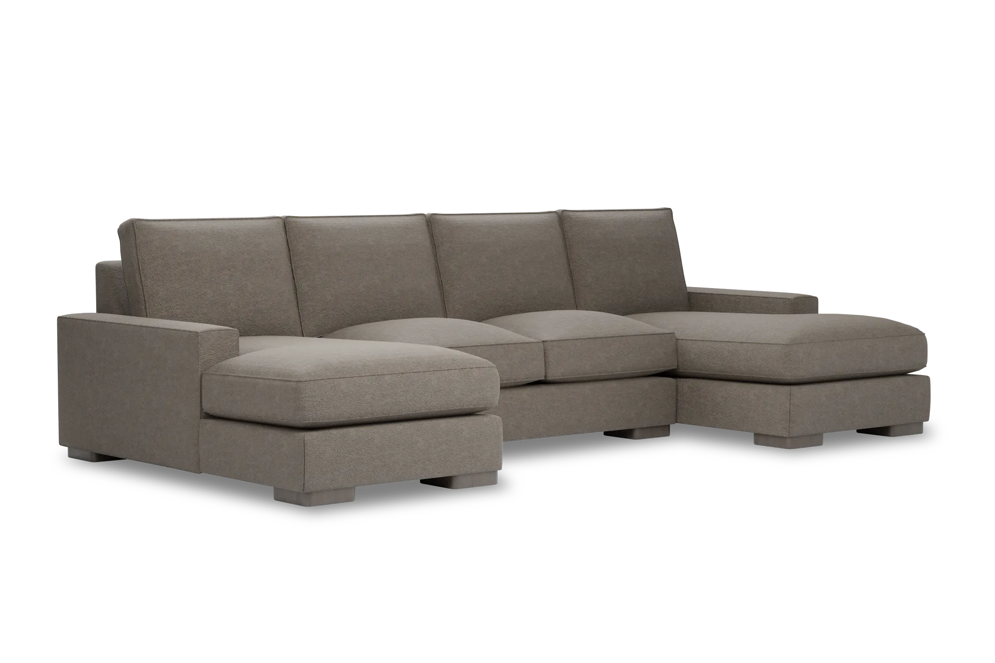Edgewater Elite Brown Double Chaise Sectional