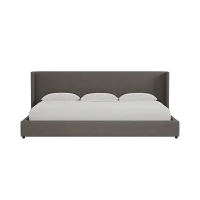 Captiva Elite Dark Gray 48" Upholstered Shelter Bed