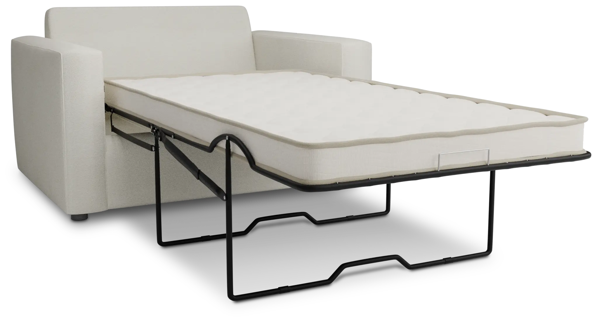 Siesta Elite Ivory Fabric Innerspring Sleeper Siesta Elite Ivory Fabric Innerspring Sleeper
