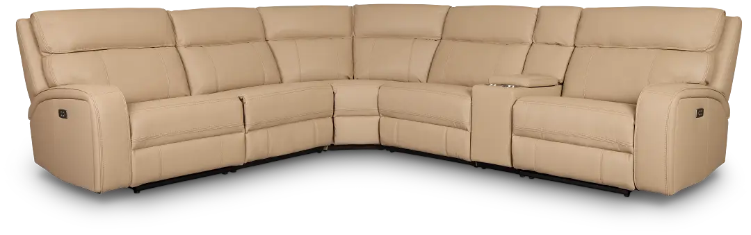 Rhett Taupe Micro Small Two-arm Power Reclining Sectional Rhett Taupe Micro Small Two-arm Power Reclining Sectional