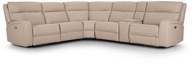 Rhett Taupe Micro Small Two-arm Power Reclining Sectional (5)