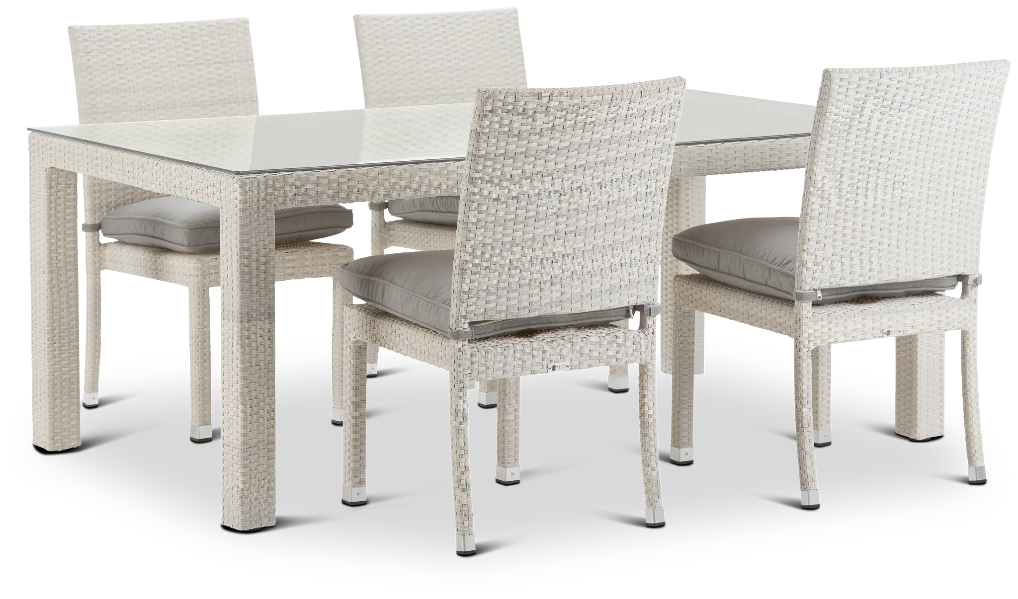Bahia Gray 72" Rectangular Table & 4 Chairs Bahia Gray 72" Rectangular Table & 4 Chairs