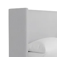 Captiva Delray Light Gray 48" Upholstered Shelter Bed