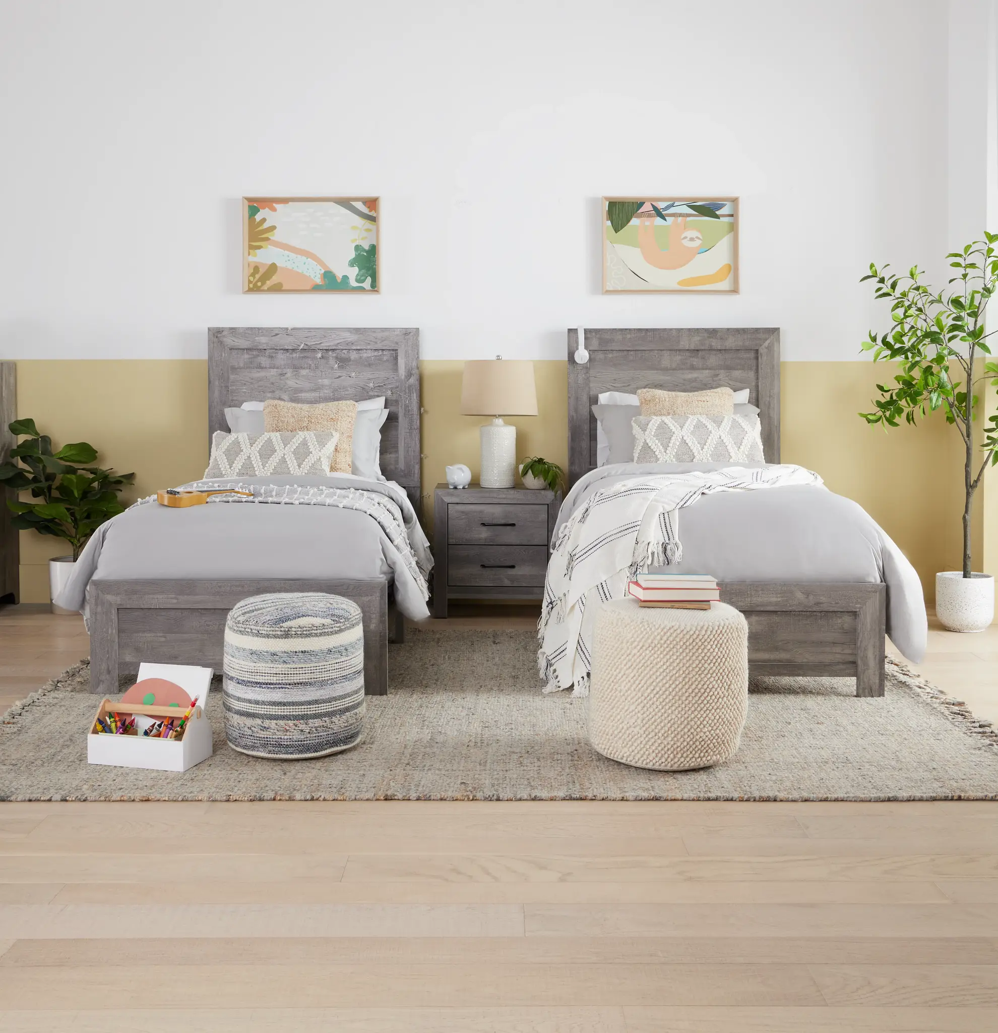 Ollie Gray Panel Bed Ollie Gray Panel Bed