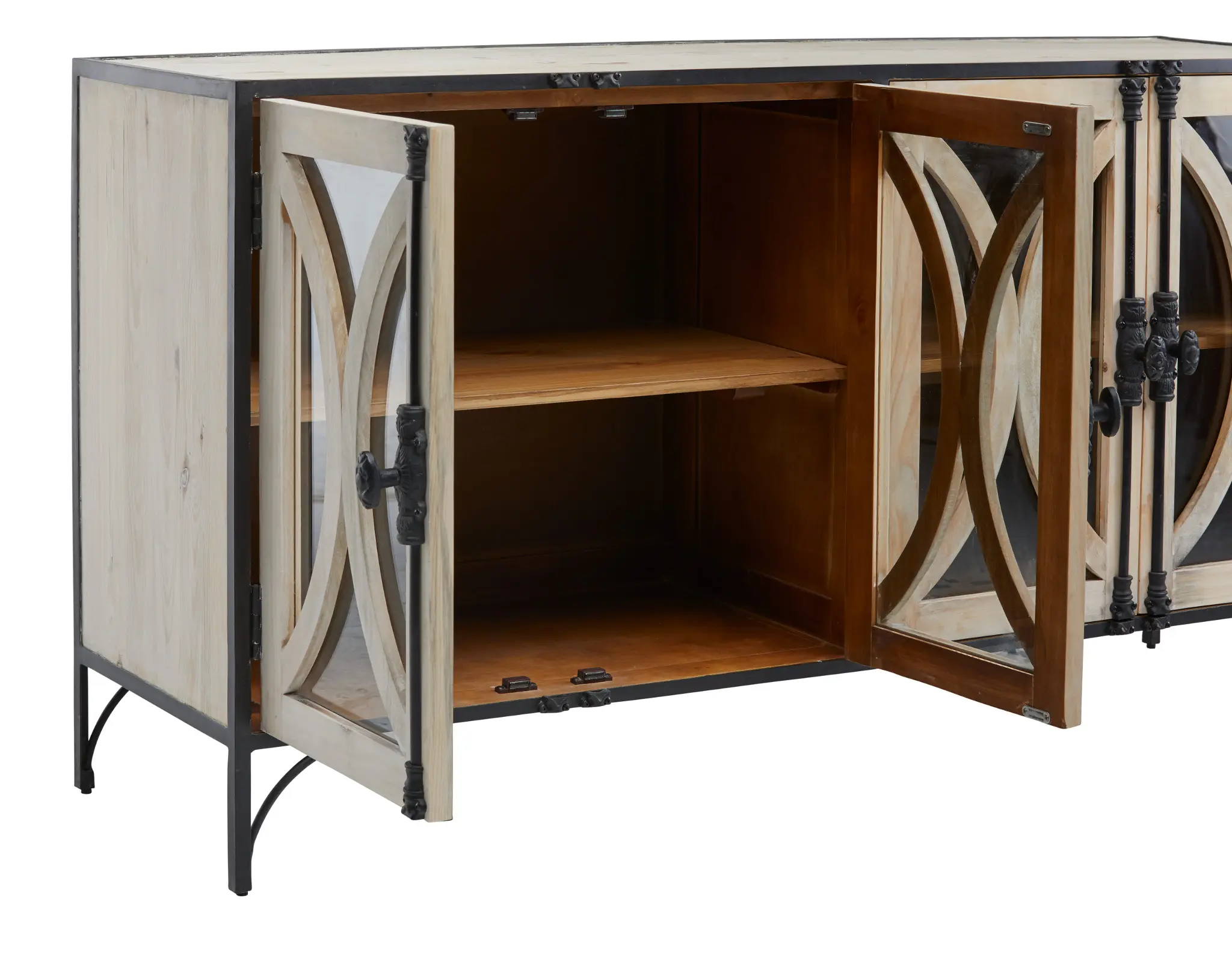 Aalia2 Black Metal Console Table Aalia2 Black Metal Console Table