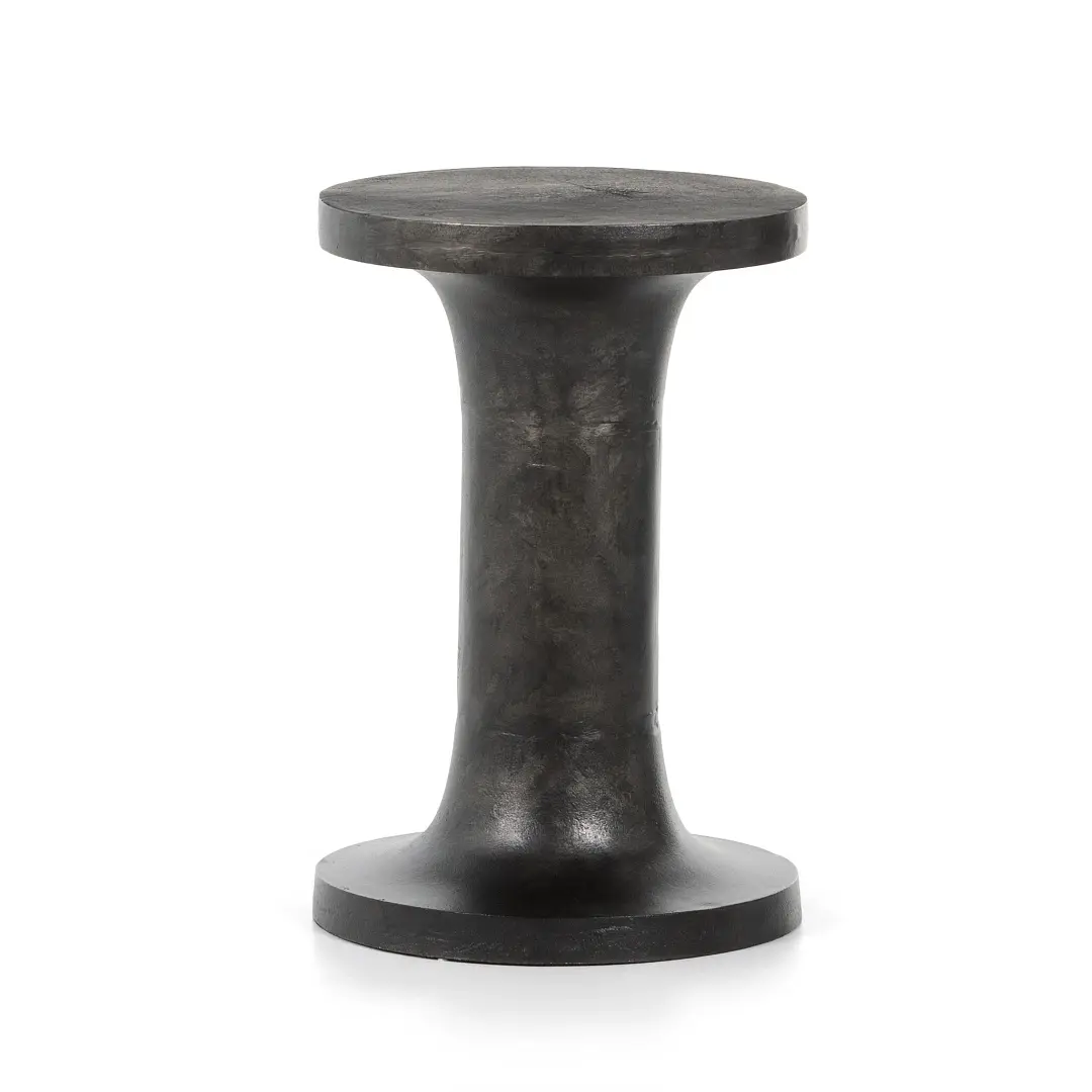 Four Hands Gino Black Round End Table Four Hands Gino Black Round End Table