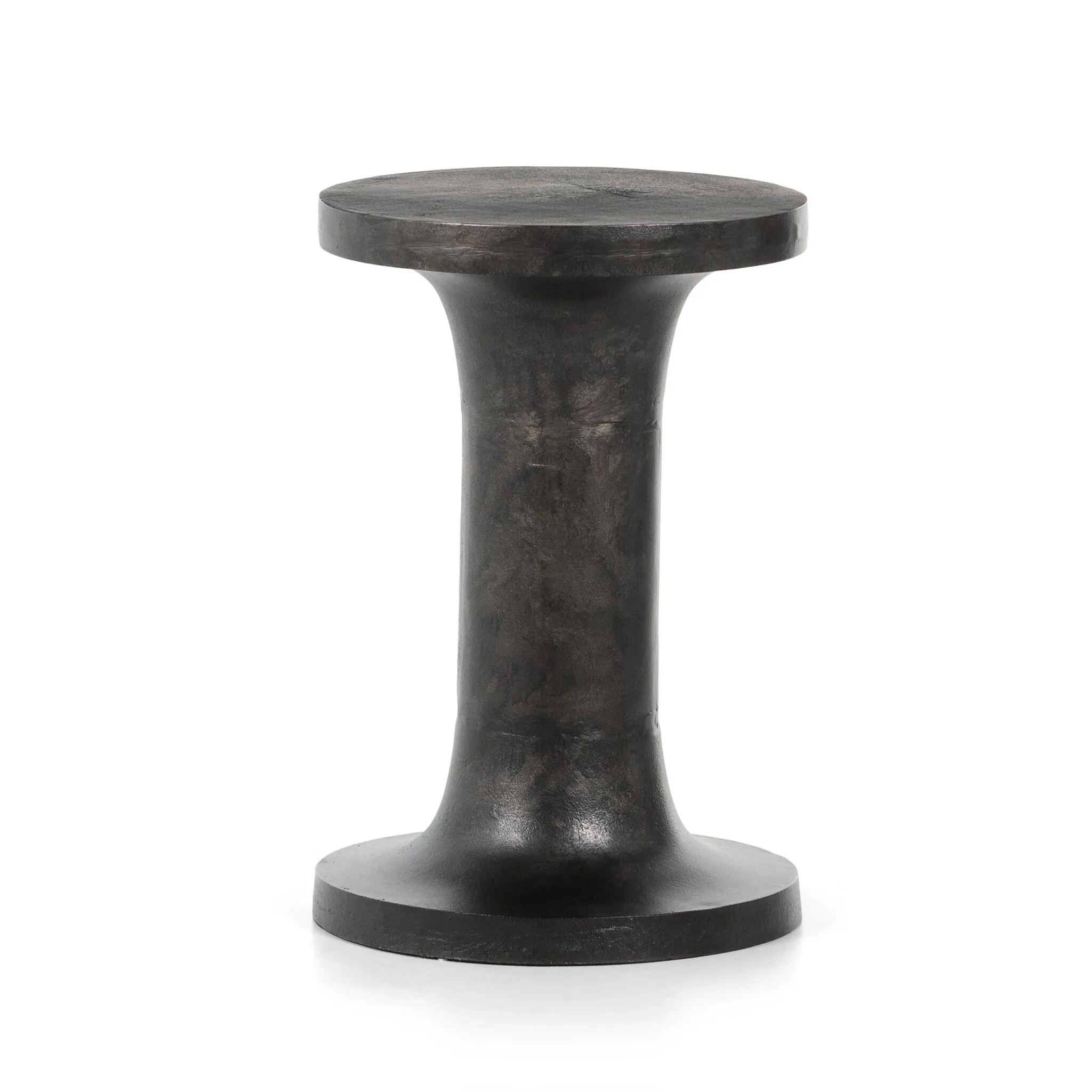 Four Hands Gino Black Round End Table