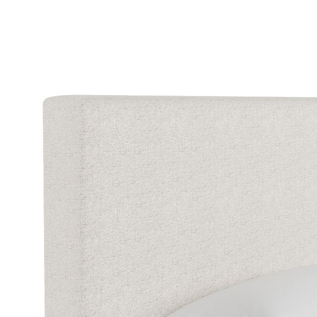 Grayton Natural Beauty Beige 54" Upholstered Platform Bed