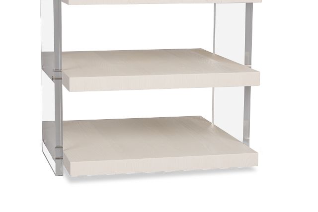 Gables White Rectangular End Table