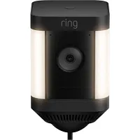 Ring Spotlight Cam Plus Plug In Black Outdoor Security Cameras