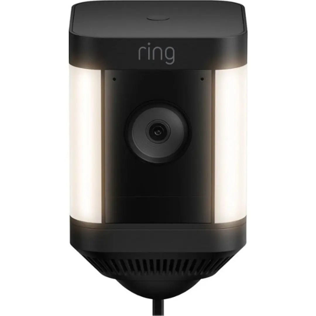 Ring Spotlight Cam Plus Plug In Black Outdoor Security Cameras Ring Spotlight Cam Plus Plug In Black Outdoor Security Cameras