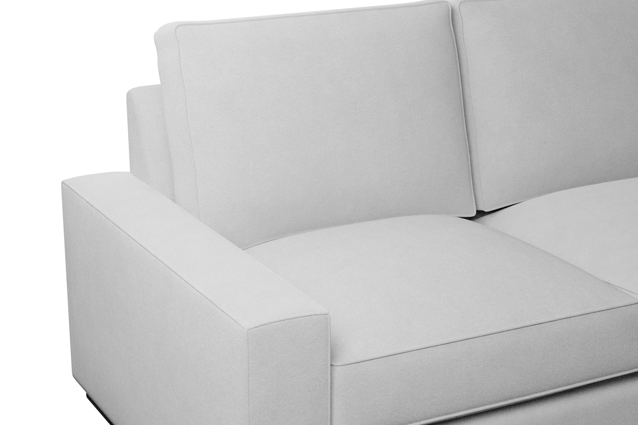 Edgewater Suave White Right Chaise Sectional