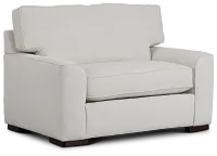 Austin White Fabric Innerspring Sleeper