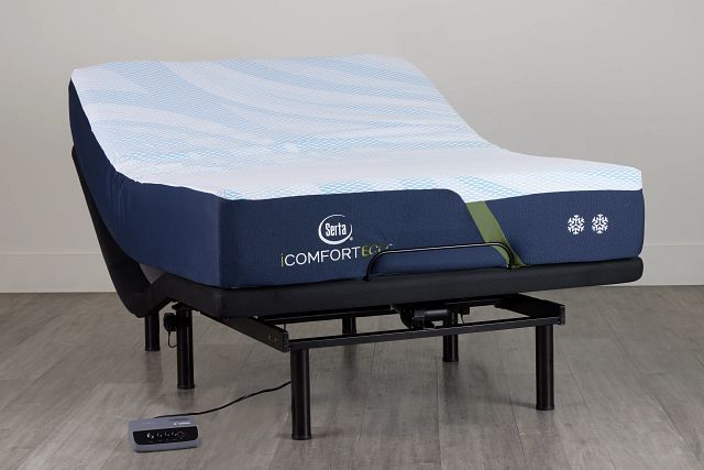 Serta Icomfort Eco F20gl Plush Elite Adjustable Mattress Set