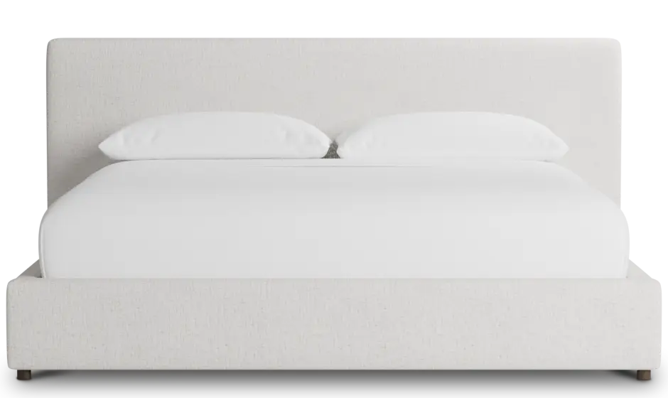 Grayton Linen Light Beige 44" Upholstered Platform Bed Grayton Linen Light Beige 44" Upholstered Platform Bed