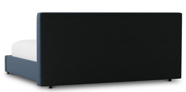 Grayton Elite Dark Blue 44" Upholstered Platform Bed