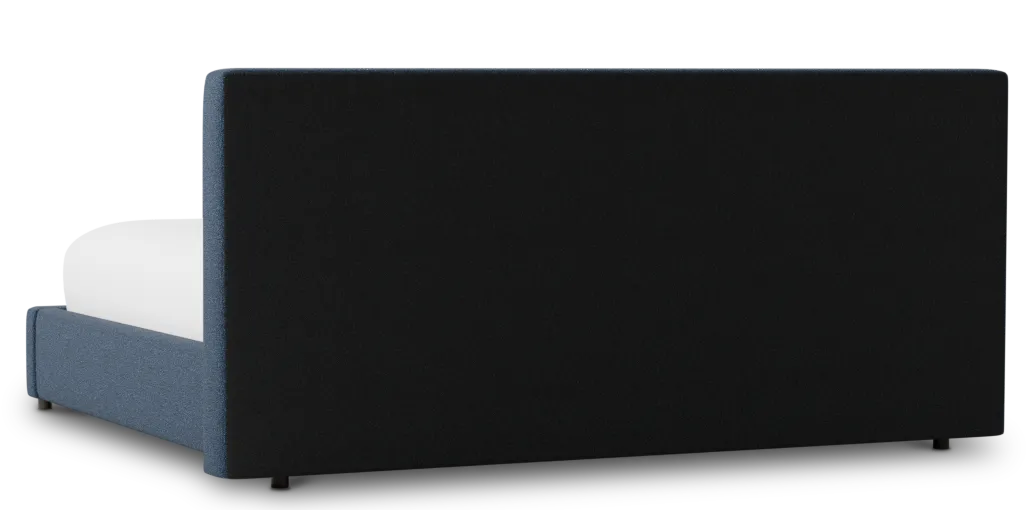 Grayton Elite Dark Blue 44" Upholstered Platform Bed