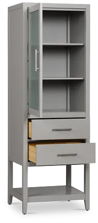Alden Gray Linen Cabinet