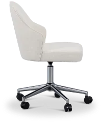 Paige Light Beige Swivel Desk Chair