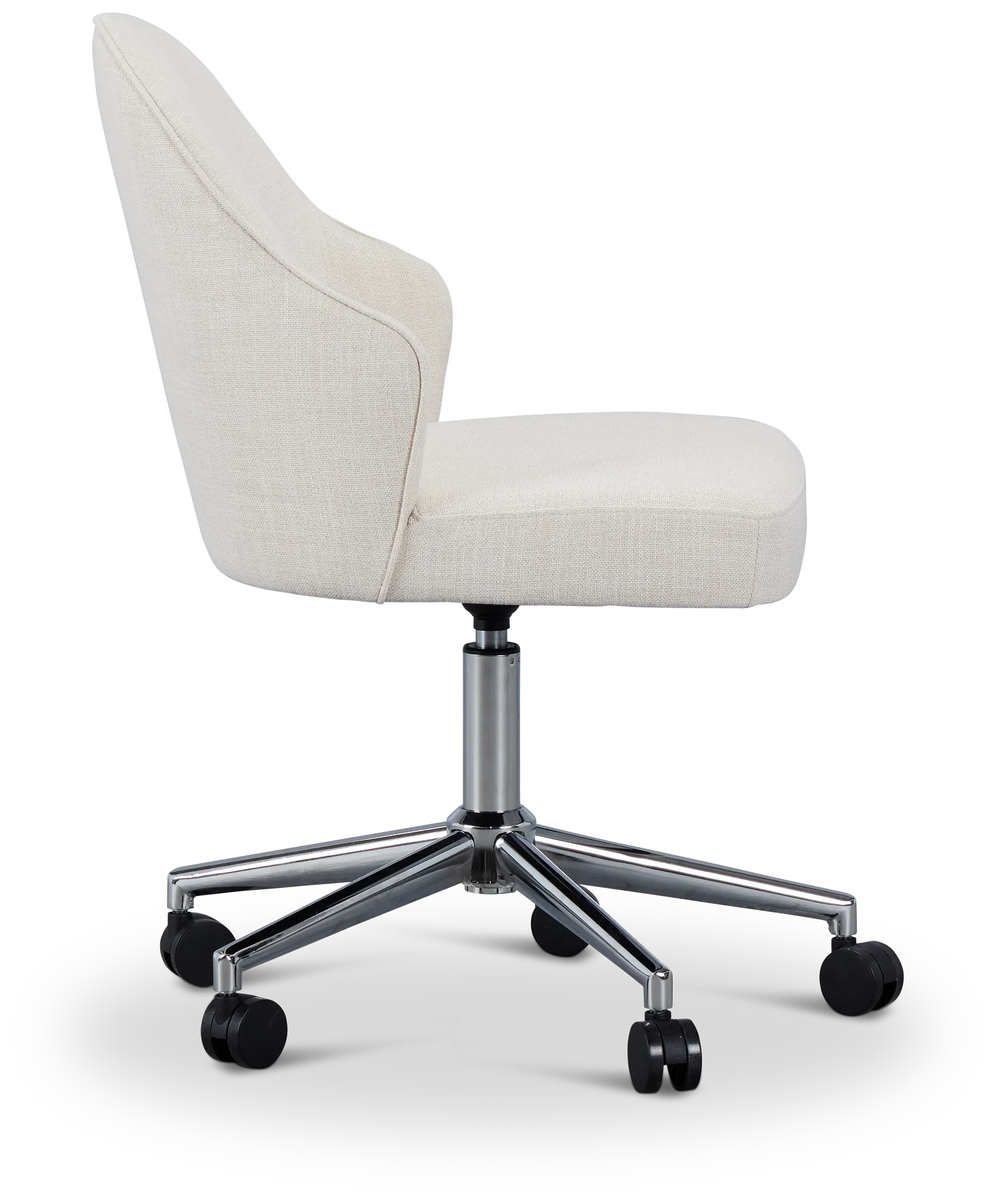 Paige Light Beige Swivel Desk Chair