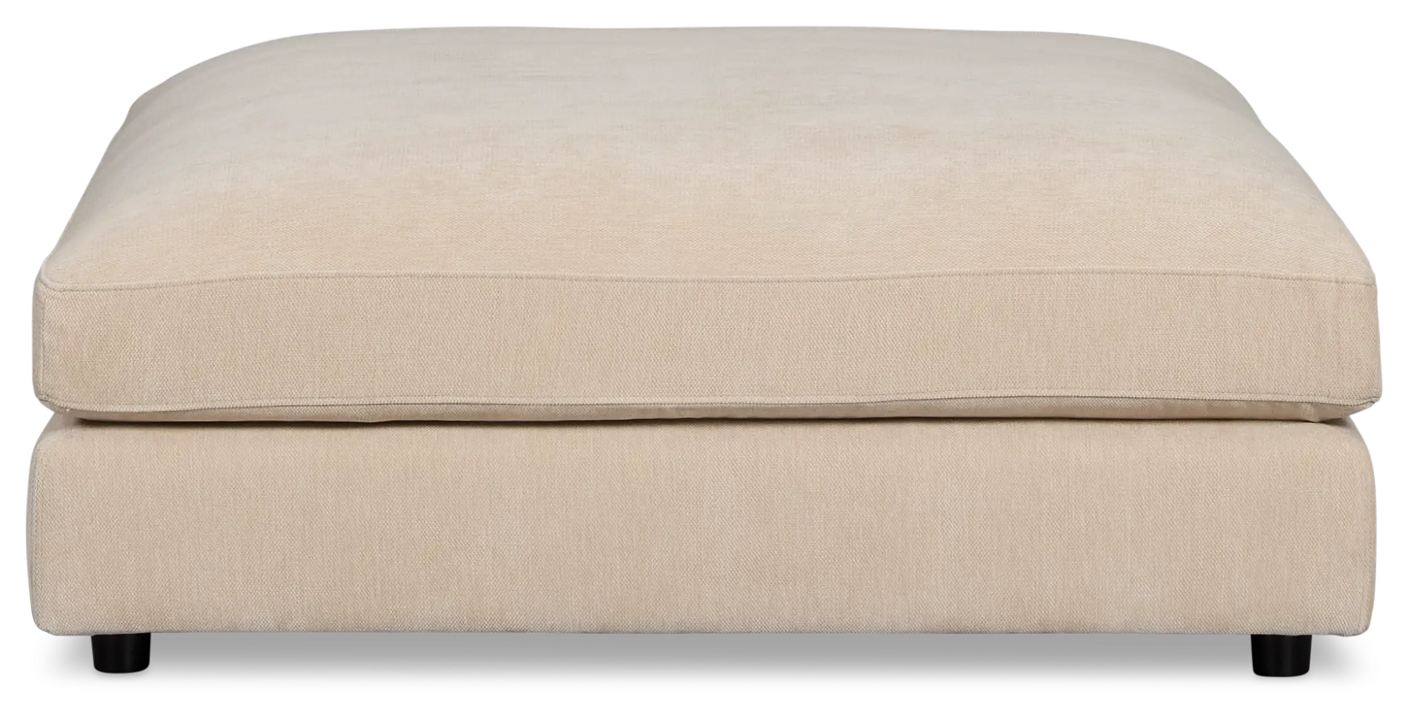 Lounge Light Beige Fabric Ottoman Lounge Light Beige Fabric Ottoman