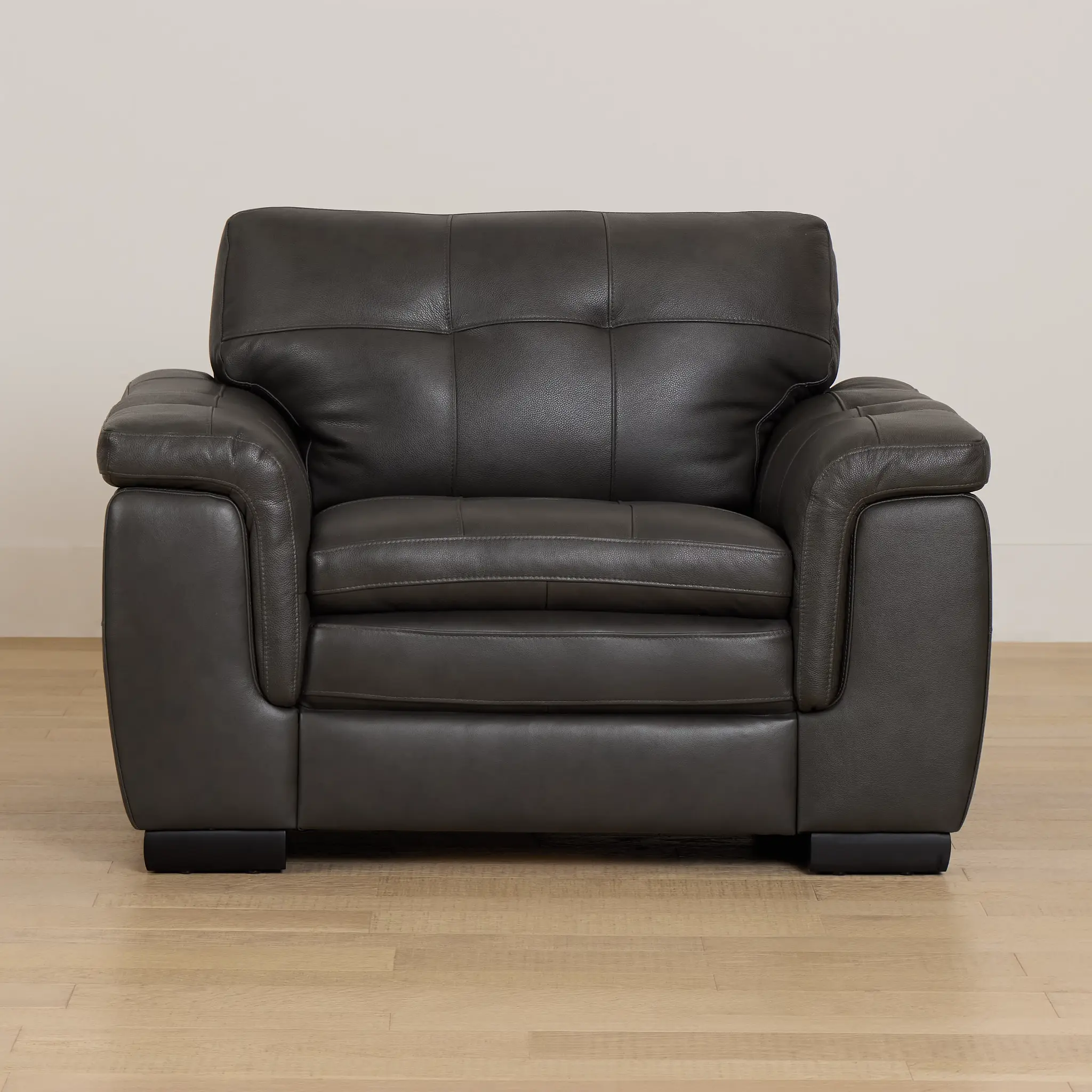 Braden Dark Gray Leather Chair Braden Dark Gray Leather Chair