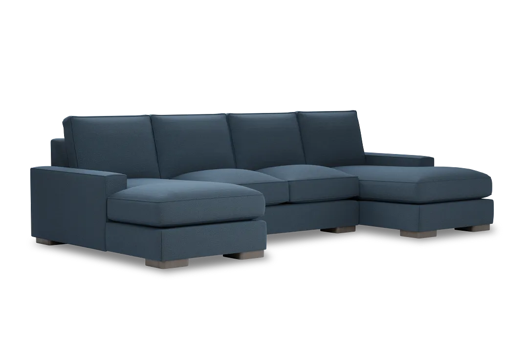 Edgewater Elite Blue Double Chaise Sectional
